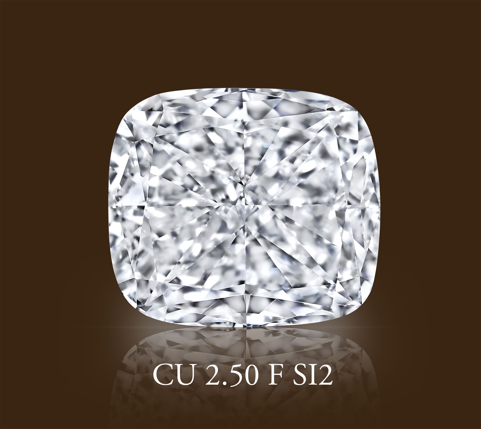 Бриллиант Кушон 2.50 крт