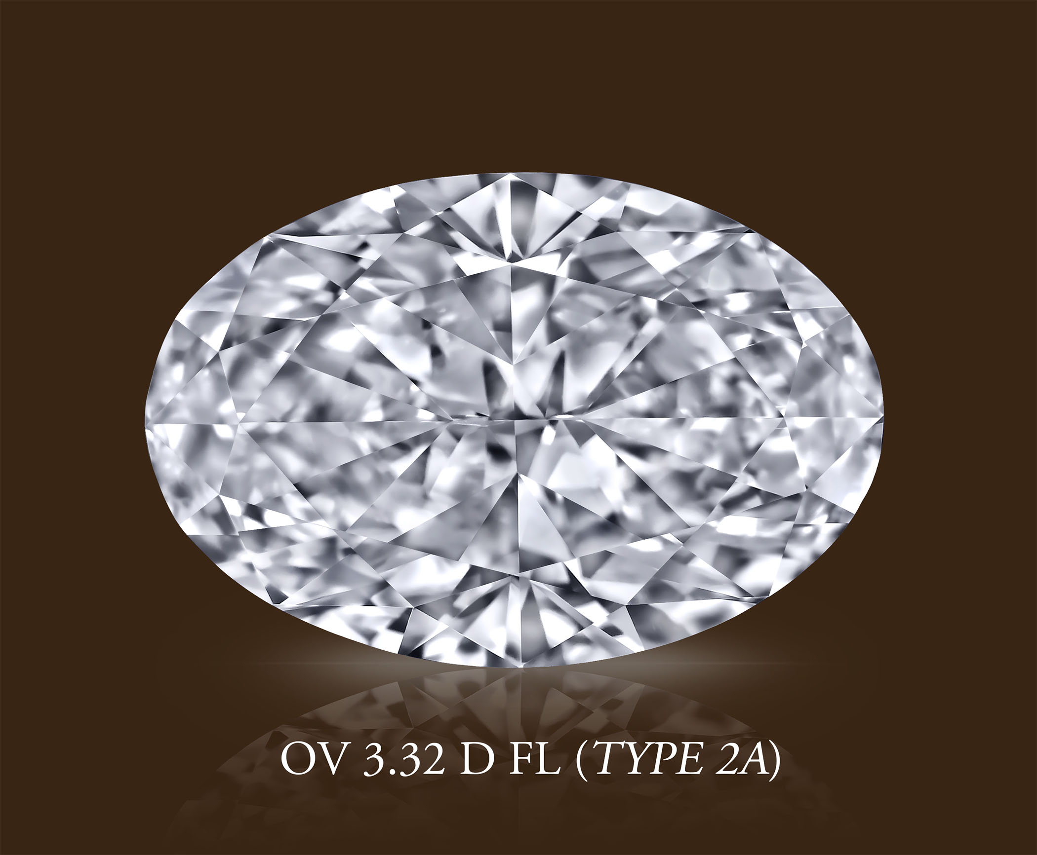 Бриллиант Овал 3.32 крт