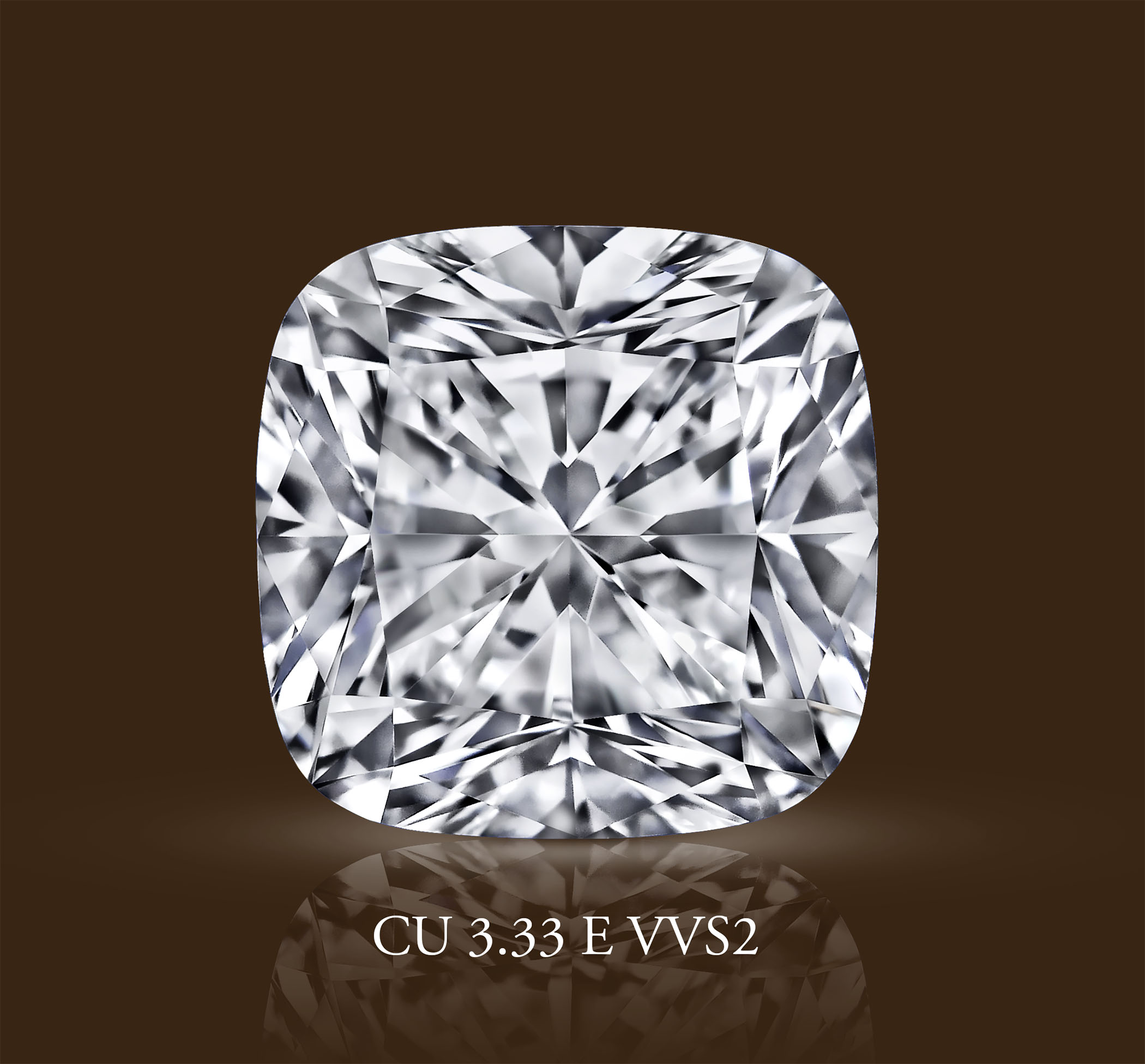 Бриллиант Кушон 3.33 крт