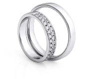 Обручальные кольца с бриллиантами в Москве